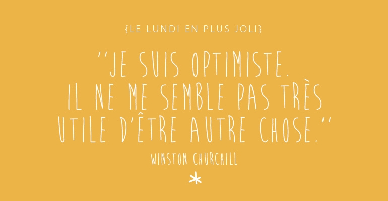 Je suis optimiste