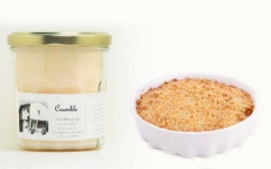 Bougie de Charroux - Crumble aux pommes