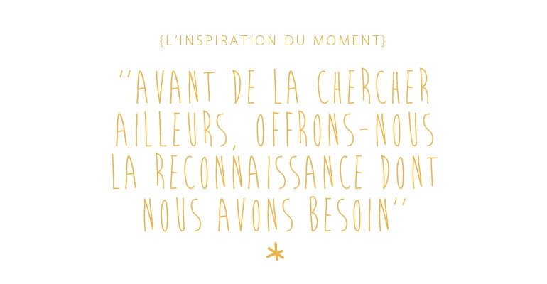 Inspiration du moment