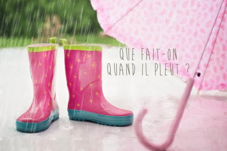 Idées d'activités pour jours de pluie : livres, cahiers et carnets