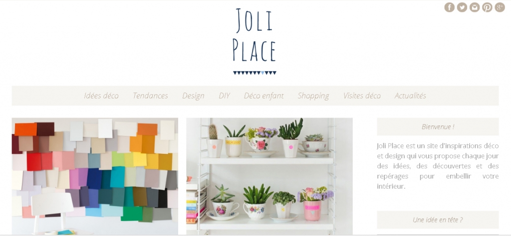Blog Joli Place
