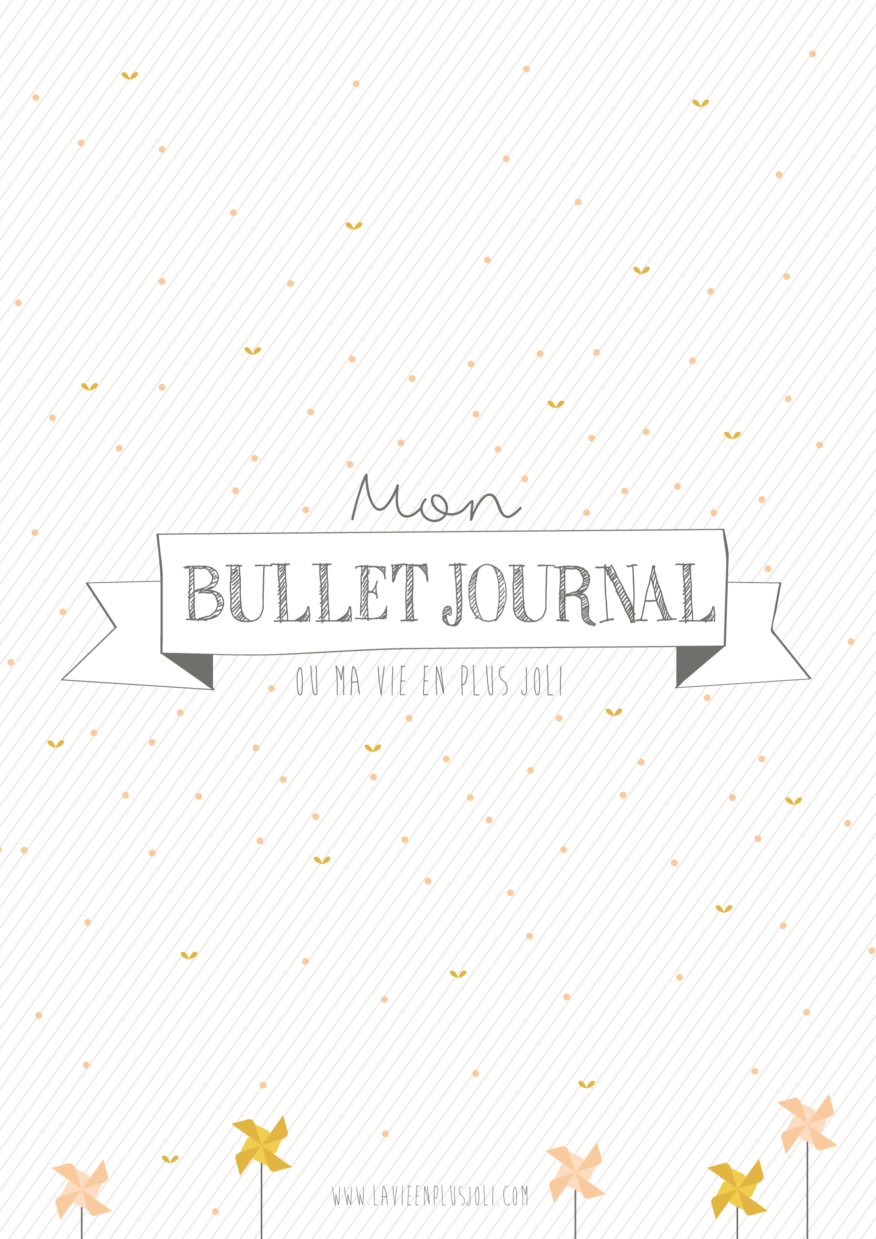 Jolie Page De Garde Des printables pour votre Bullet Journal – La vie en plus joli
